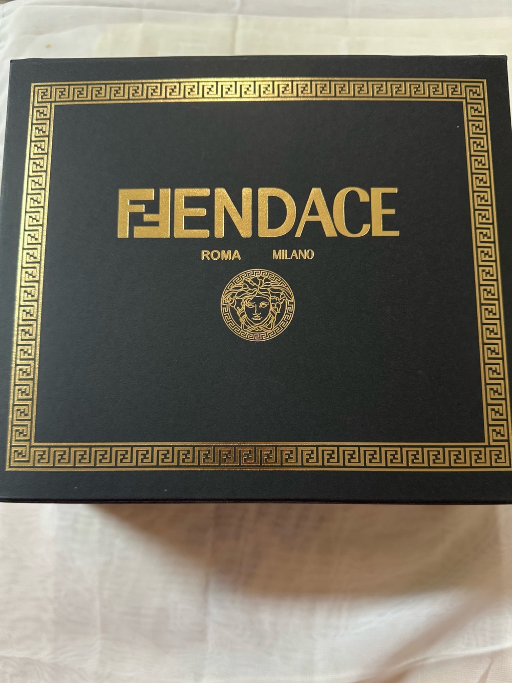 Fendace Fendi x Versace Collab 💯% Authentic Magnetic storage gift hard-box